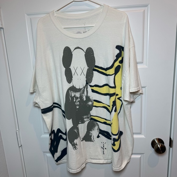 Travis Scott Cactus Jack White Graphic Short Sleeve Tee Authentic - Picture 2 of 7